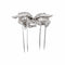 Broche Broche géométrique en or blanc 18 carats et diamants 58 Facettes 4839857CN