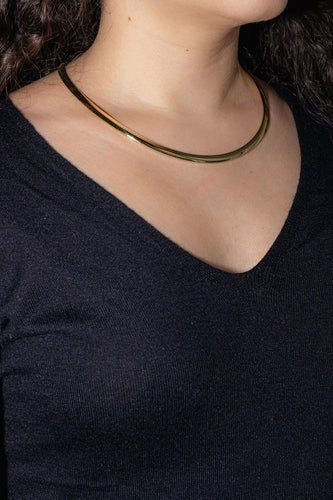 Collier Collier en or jaune 18 carats avec saphir cabochon 58 Facettes 4859187CN