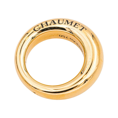 Bague 49 Chaumet - Bague jonc en or jaune 18 carats 58 Facettes 4864985CN