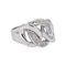 Bague 53 Bague en or blanc 18 carats sertie de diamants 58 Facettes 4867492RV