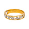 Bague 51 Bague en or jaune et or blanc 18 carats avec diamants 58 Facettes 4870284CN