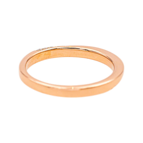 Bague 49 Bague demi-alliance en or rose 18 carats et diamants 58 Facettes 4878365CN