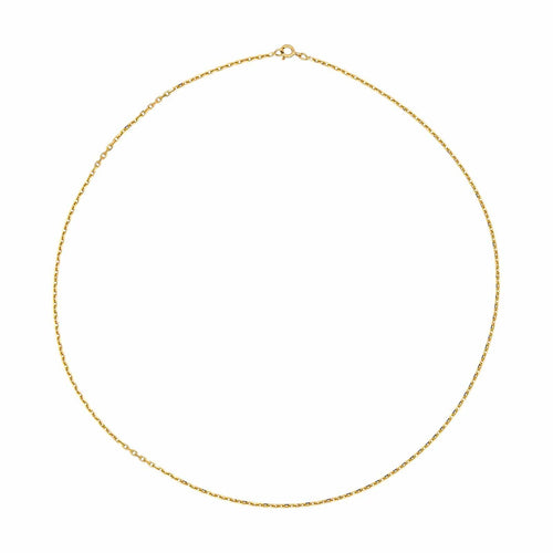 Collier Collier chaîne maille forçat en or jaune 18 carats 58 Facettes 4878393CN