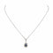 Collier Collier pendentif en or blanc 18 carats avec saphir et diamants 58 Facettes 4878497CN