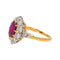 Bague 51 Bague rubis et diamants en or jaune 18 carats et platine 58 Facettes 4884241CN