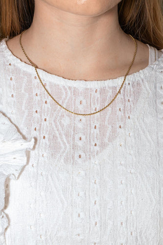 Collier Collier maille torsadée en or jaune 18 carats 58 Facettes 4890748CN