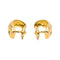 Boucles d'oreilles Boucles d'oreilles demi-créoles en or jaune 18 carats, diamants et saphirs 58 Facettes 4890759CN