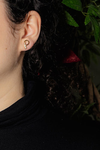 Boucles d'oreilles Boucles d’oreilles puces en or jaune 18 carats et diamants 58 Facettes 4890808CN