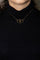 Collier Collier papillon en or jaune 18 carats serti d’onyx 58 Facettes 4891397CN
