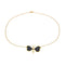 Collier Collier papillon en or jaune 18 carats serti d’onyx 58 Facettes 4891397CN