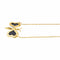 Collier Collier papillon en or jaune 18 carats serti d’onyx 58 Facettes 4891397CN