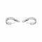 Boucles d'oreilles Créoles - Boucles d’oreilles en or blanc 18 carats et diamants 58 Facettes 4893168CN