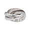 Bague 48 Cartier Trinity - Bague en or blanc 18 carats 58 Facettes 4897936RV