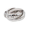 Bague 48 Cartier Trinity - Bague en or blanc 18 carats 58 Facettes 4897936RV