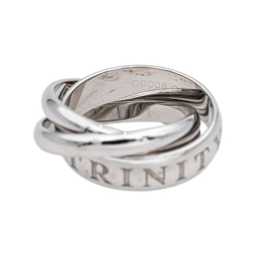 Bague 48 Cartier Trinity - Bague en or blanc 18 carats 58 Facettes 4897936RV
