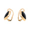 Boucles d'oreilles Boucles d’oreilles dormeuses en or rose 18 carats et onyx 58 Facettes 4911336RV