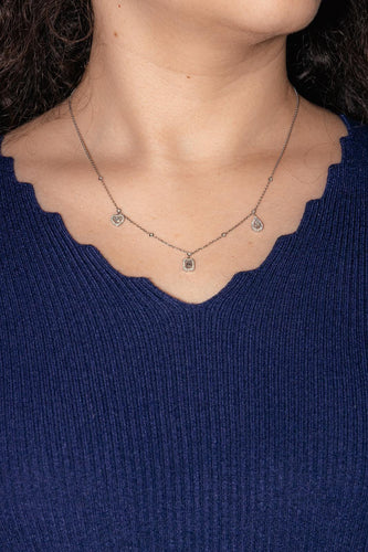 Collier Messika My Twin Trio - Collier en or blanc 18 carats et diamants 58 Facettes 4914822RV