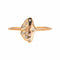 Bague 51 Ginette NY - Bague Gingko en or rose et diamants 58 Facettes 4915169RV