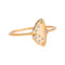 Bague 51 Ginette NY - Bague Gingko en or rose et diamants 58 Facettes 4915169RV