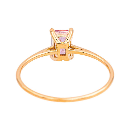 Bague 51 Ginette NY - Bague Mini Cocktail en or rose et topaze rose 58 Facettes 4915170RV
