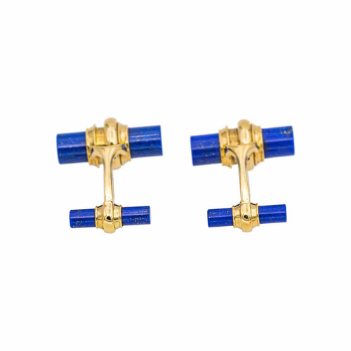 Boutons de manchette Piaget - Boutons de manchette en or jaune et lapis-lazuli 58 Facettes 4928716CN