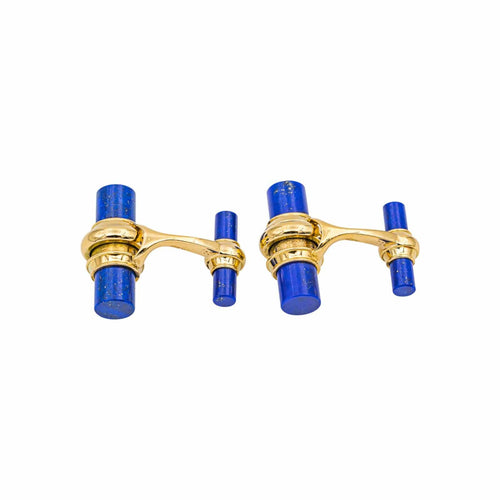 Boutons de manchette Piaget - Boutons de manchette en or jaune et lapis-lazuli 58 Facettes 4928716CN