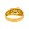 Bague 53 Bague en or jaune et blanc 18 carats pavée de diamants 58 Facettes 4931998CN