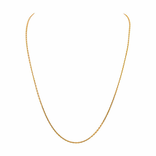 Collier Collier maille forçat en or rose 18 carats 58 Facettes 4935883RV