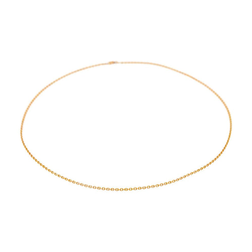 Collier Collier maille forçat en or rose 18 carats 58 Facettes 4935883RV