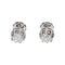 Boucles d'oreilles Boucles d’oreilles puces en or blanc 18 carats et diamants 58 Facettes 4936104CN