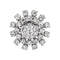Bague 53 Bague marguerite en or blanc 18 carats et diamants 58 Facettes 4936106CN