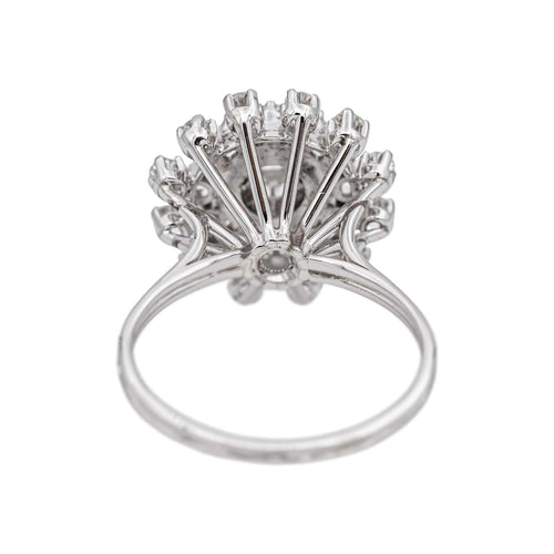 Bague 53 Bague marguerite en or blanc 18 carats et diamants 58 Facettes 4936106CN