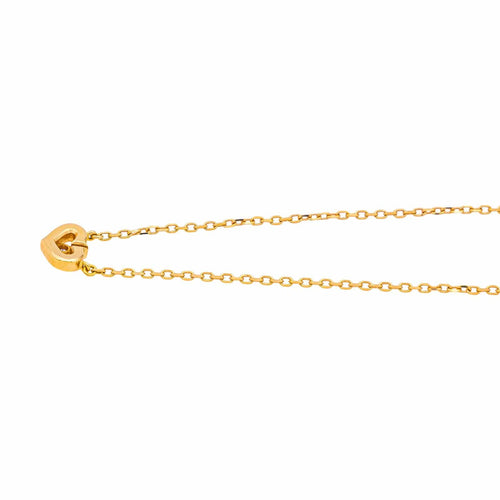 Collier Cartier - Collier cœur en or jaune avec saphir rose 58 Facettes 4944052RV