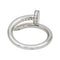 Bague 52 Cartier Juste un Clou - Bague en or blanc 18 carats et diamants 58 Facettes 4944090RV