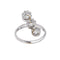 Bague 49 Bague trilogie en platine 950 sertie de 3 diamants 58 Facettes 4951650CN