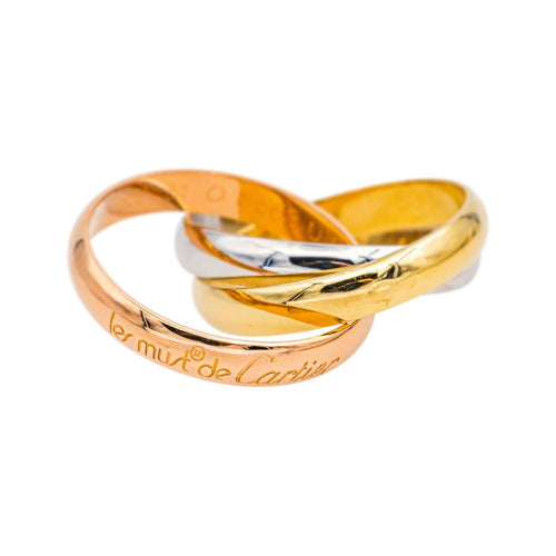 Bague 51 Cartier Trinity - Bague en or rose, or jaune et or blanc 58 Facettes 4952740RV