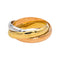 Bague 53 Cartier Trinity - Bague en or rose, jaune et blanc 18 carats 58 Facettes 4952743RV