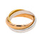 Bague 53 Cartier Trinity - Bague en or rose, jaune et blanc 18 carats 58 Facettes 4952743RV