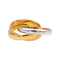 Bague 53 Cartier Trinity - Bague en or rose, jaune et blanc 18 carats 58 Facettes 4952743RV
