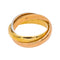 Bague 53 Cartier Trinity - Bague en or rose, jaune et blanc 18 carats 58 Facettes 4952743RV