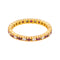 Bague 52 Alliance tour complet - Bague en or jaune rubis et diamants 58 Facettes 4958961CN