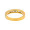 Bague 53 Bague demi-alliance sertie de diamants en or jaune 18 carats 58 Facettes 4960099CN