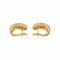 Boucles d'oreilles Boucles d'oreilles en or jaune et or blanc 18 carats, diamants 58 Facettes 5004223CN