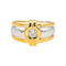 Bague 46 Bague en or jaune et or blanc 18 carats sertie d’un diamant 58 Facettes 5018764RV