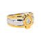 Bague 46 Bague en or jaune et or blanc 18 carats sertie d’un diamant 58 Facettes 5018764RV