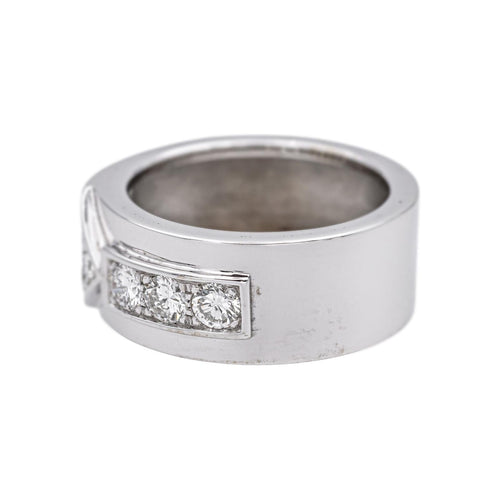 Bague 58 Bague en or blanc 18 carats sertie de diamants 0,93 ct 58 Facettes 5084867CN