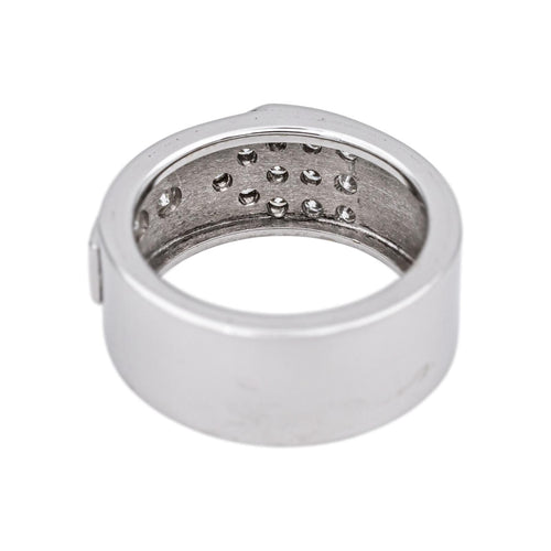 Bague 58 Bague en or blanc 18 carats sertie de diamants 0,93 ct 58 Facettes 5084867CN