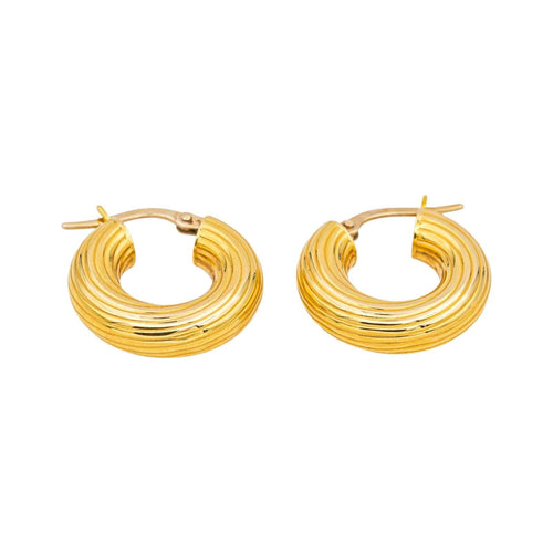 Boucles d'oreilles Créoles - Boucles d’oreilles en or jaune 18 carats 58 Facettes 5119888RV