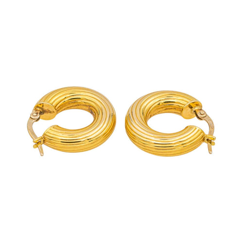 Boucles d'oreilles Créoles - Boucles d’oreilles en or jaune 18 carats 58 Facettes 5119888RV