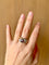 Bague 60 Bague cocktail rubis et diamants en or jaune et blanc 18 carats 58 Facettes